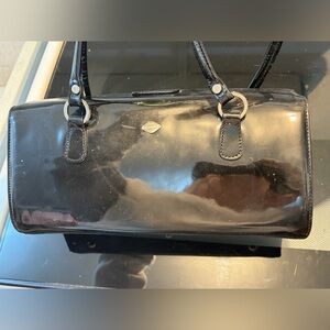 ISANTI BLACK patent Handbag VINTAGE